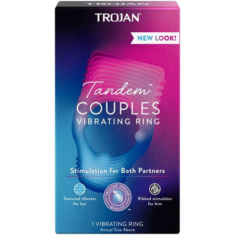 trojan vibrating condom|Trojan Vibrations Tandem Couples Vibrating Ring.